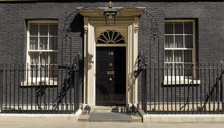 No.10 Downing Street doorway