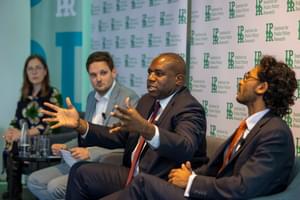 A panel of speakers