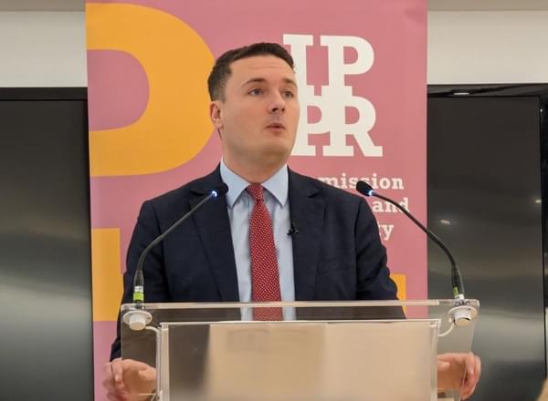 West Streeting speaking at an IPPR event