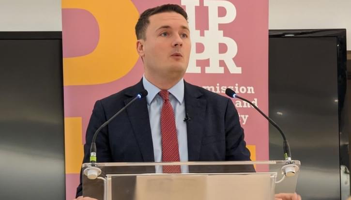 West Streeting speaking at an IPPR event